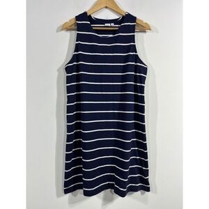 GAP Old Money Fisherman Preppy Striped Sleeveless Jersey Shift 90s Dress Medium